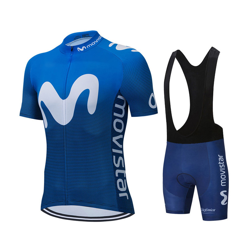 New Summer Movistar Team Cycli - Cycling Gear Jersey recension och pris